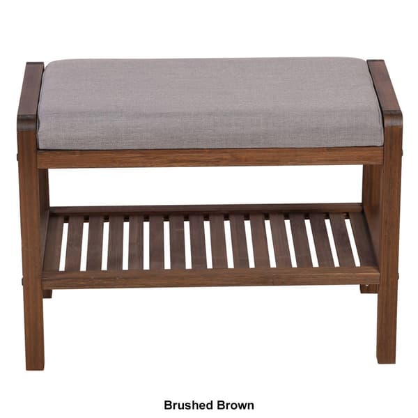 eccostyle™ Solid Bamboo Padded Bench