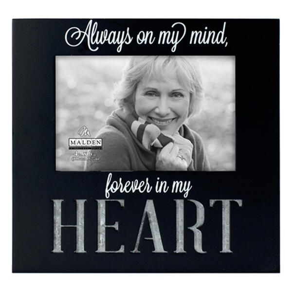 Malden Always on My Mind Forever in My Heart Frame - 4x6 - image 
