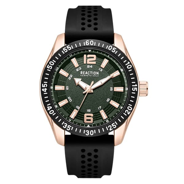 Mens Kenneth Cole Reaction&#40;R&#41; Green Dial Sport Watch-KRWGM7004901 - image 