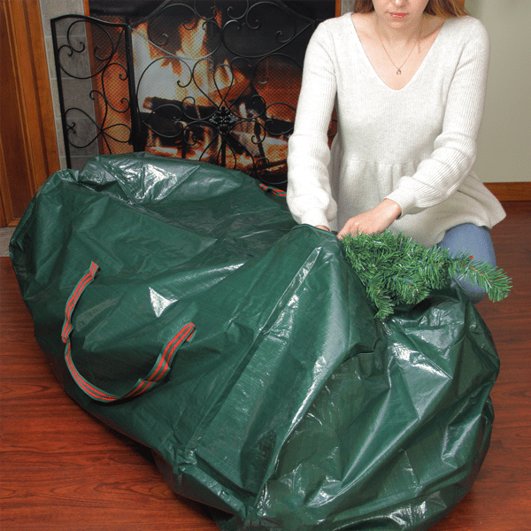 Northlight 56in. Green & Red Christmas Tree Storage Bag