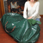 Northlight 56in. Green & Red Christmas Tree Storage Bag - image 3