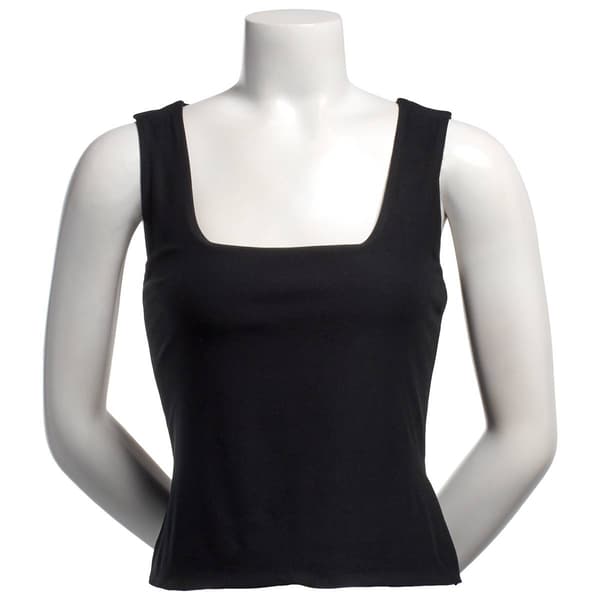 Juniors Derek Heart Square Neck Double Layered Tank Top - image 