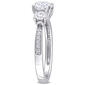 Diamond Classics&#8482; 10kt. White Gold Moissanite Ring - image 2
