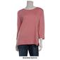 Petite Hasting & Smith 3/4 Sleeve Polka Dot Open Crew Neck Tee - image 10