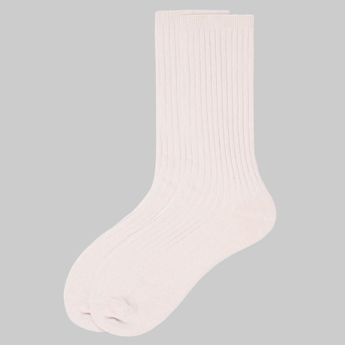 Womens HUE®  Cotton Rib Crew Socks