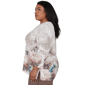Plus Size Alfred Dunner Luxe Be A Lady V-Neck Peony Blouse - image 4