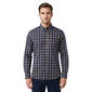 Mens Chaps Long Sleeve Stretch Plaid Button Down - Dark Forest - image 1