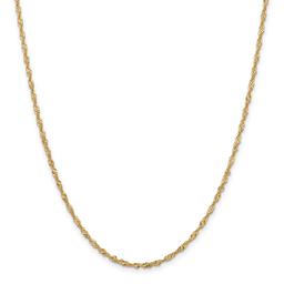 Gold Classics(tm) 2mm. 14k Gold Singapore Chain Necklace