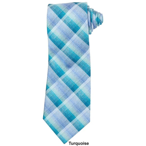 Mens John Henry® Skip Sea Plaid Tie