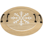 Northlight Round Snowflake Christmas Serving Trays - Set of 2 - image 5
