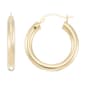 Evergold&#40;tm&#41; 14kt. Gold Hoops with Nano Diamond Resin - image 1