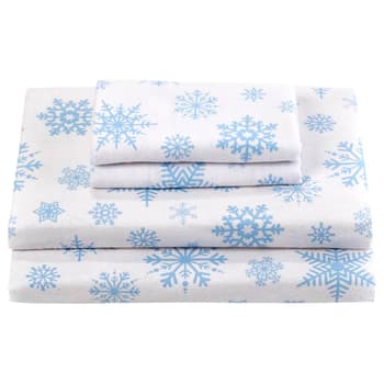 Ashley Cooper™ Snowflake Fun Flannel Sheet Set - Boscov's