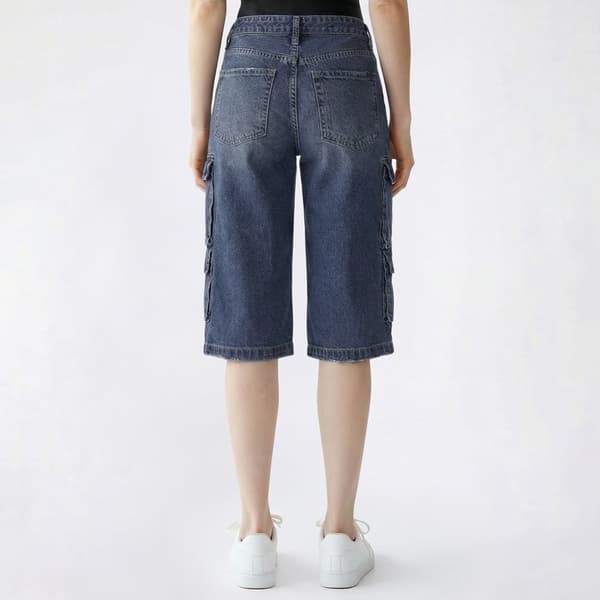 Juniors YMI® Relaxed Fit Wide Leg Jorts