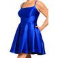 Juniors Plus Blondie Nites Satin Corset Lace Up Back Skater Dress - image 5