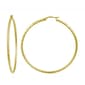 Gold Plated over Sterling Silver Click-Top Hoop Earrings - image 1