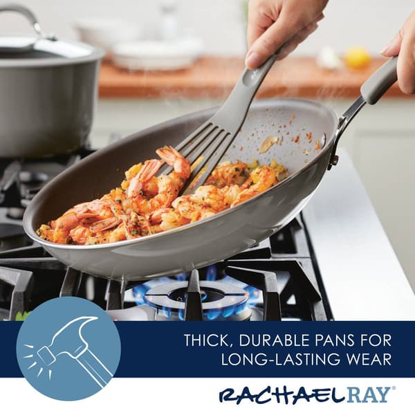 Rachael Ray Cook + Create 12.5in. Aluminum Nonstick Frying Pan