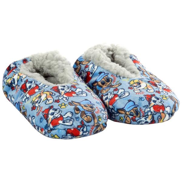 Toddler Boy Nickelodeon&#40;tm&#41; Paw Patrol&#40;tm&#41; Fuzzy Babba&#40;R&#41; Slippers - image 