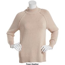 Womens 89th &amp; Madison Long Sleeve Mock Neck Sweater