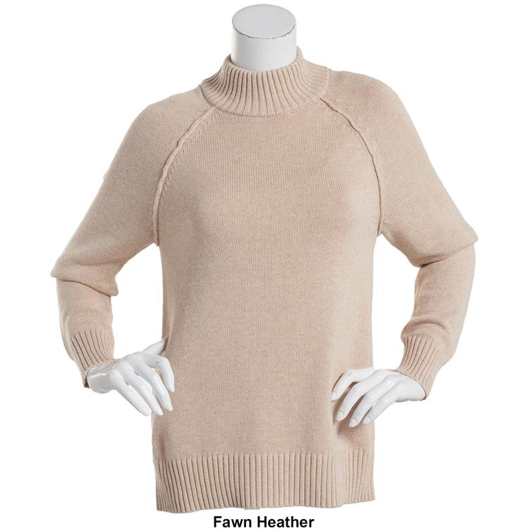Womens 89th &amp; Madison Long Sleeve Mock Neck Sweater