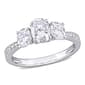 Diamond Classics&#40;tm&#41; 10kt. White Gold Oval Moissanite Ring - image 1