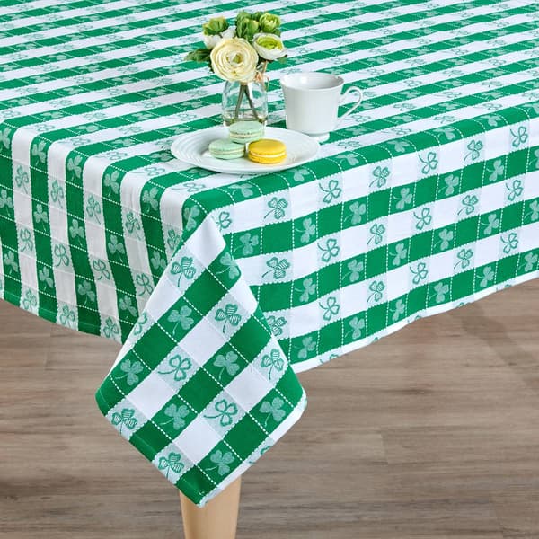 Clover Plaid Tablecloth - image 