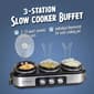 Nostalgia 1.5.Qt Oval Triple Slow Cooker - image 2