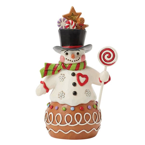 Jim Shore Gingerbread Snowman Christmas Figurine