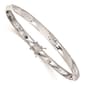 Gold Classics(tm) 14kt. White Gold Polished Satin Flexible Bangle - image 1