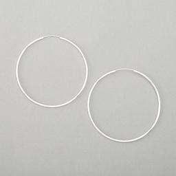 Sterling Silver Endless Hoop Earrings