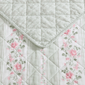 Laura Ashley Rosebud Stripe Reversible Reversible Qulit Set - image 3