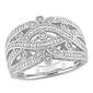 Sterling Silver 1/10ctw. Diamond Vintage Ring - image 1