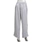 Womens Per Se Drawstring Waist Wide Leg Stripe Linen Pants - image 2