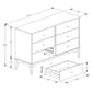 Baxton Studio Landis Modern Ash Walnut Wood 6-Drawer Dresser - image 11