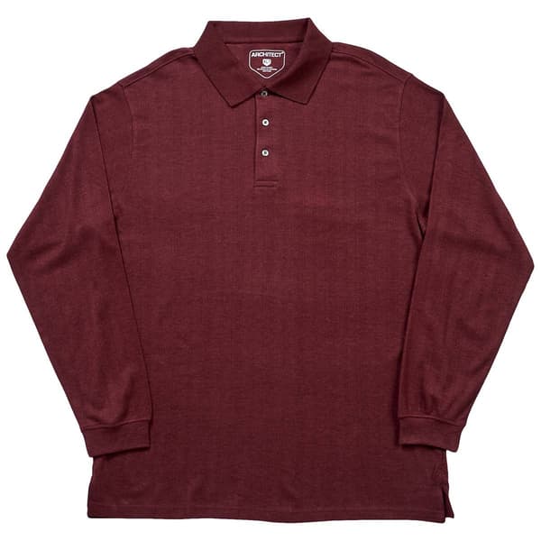 Mens Big & Tall Architect(R) Long Sleeve Solid I-lock Polo