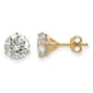 True Light(tm) 7.5mm Round Moissanite Martini Post Earrings - image 1