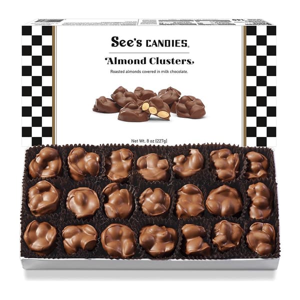 See''s Candies 8oz. Almond Clusters - image 