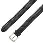 Mens Nine West 32mm Braid Brushed Nickel Buckle Belt - image 1