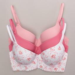 Womens Laura Ashley(R) 3pk. Push-Up Bras - LS7831-3PKA