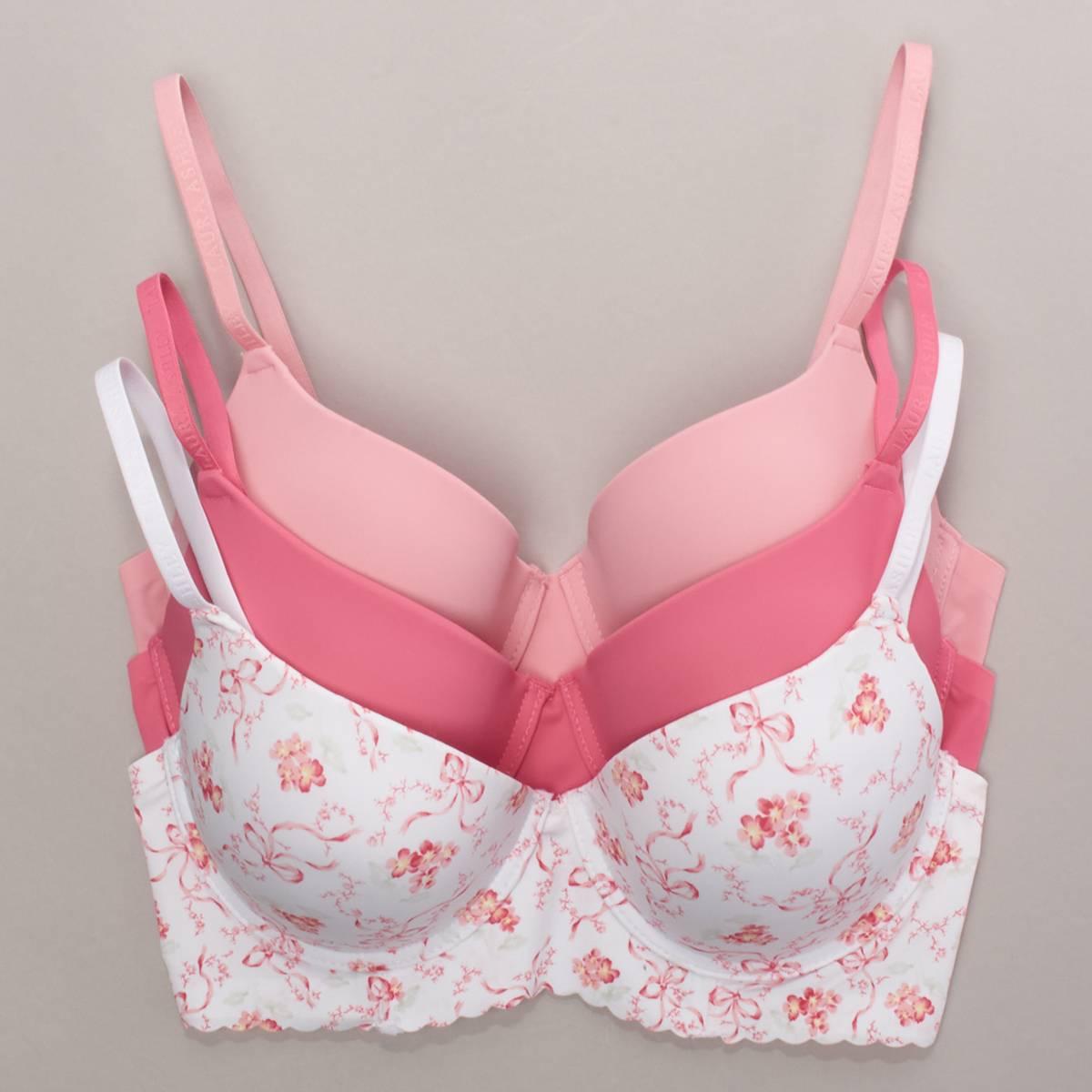 Womens Laura Ashley(R) 3pk. Push-Up Bras - LS7831-3PKA