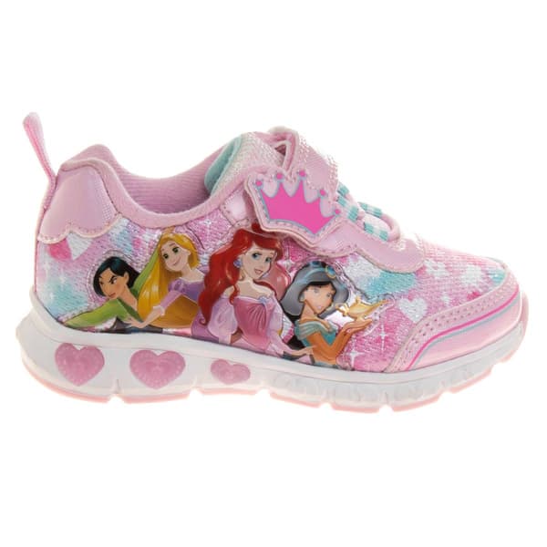 Little Girls Disney Princesses Light-Up Fashion Sneakers