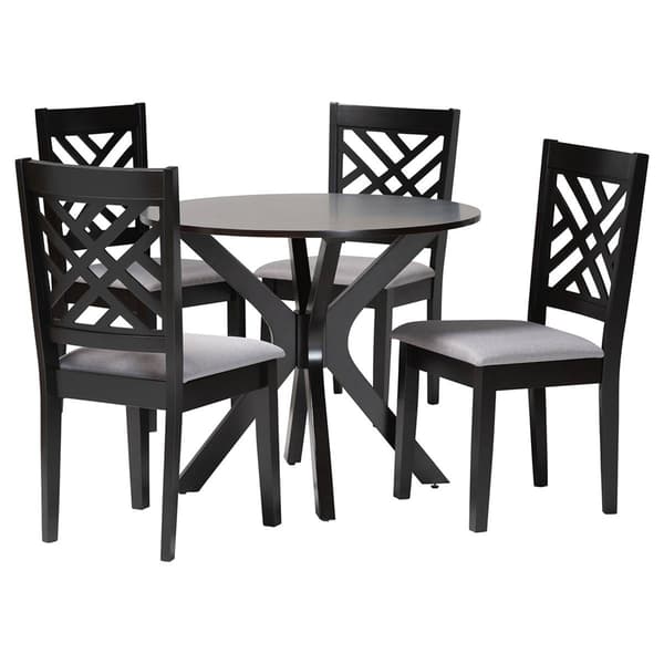 Baxton Studio Norah Modern 5pc. Dining Set - image 