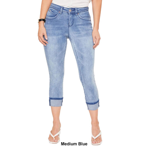 Petite Royalty Wanna Betta Butt Cuffed Distressed Ankle Jeans