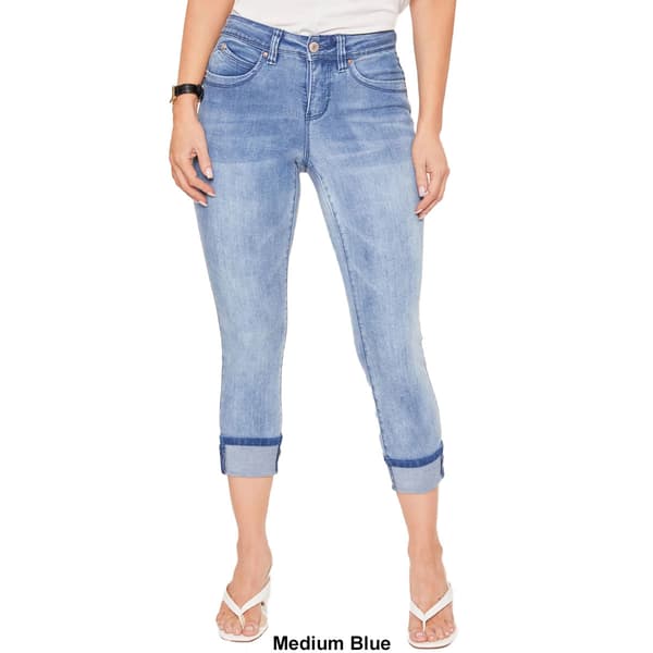 Petite Royalty Wanna Betta Butt Cuffed Distressed Ankle Jeans