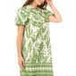 Womens MSK Short Puff Sleeve Abstract Cotton Shirtdress - image 3