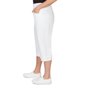 Plus Size Alfred Dunner Port Side Pull On Pearl Hem Capris - image 4