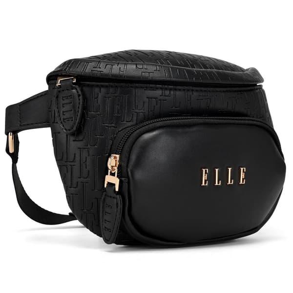 ELLE Wayfarer Vegan Leather Monogram Sling Bag - image 