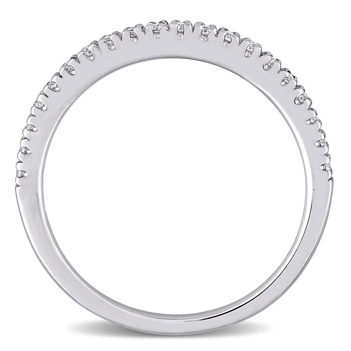 Gemstone Classics™ 10kt. White Gold 1/5ctw. Moissanite Band