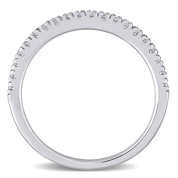 Gemstone Classics™ 10kt. White Gold 1/5ctw. Moissanite Band