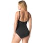 Womens Gabar Round Neck Stripe One Piece Swimsuit - image 2