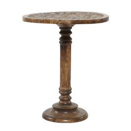 9th & Pike&#174; Brown Wood Traditional Accent Table